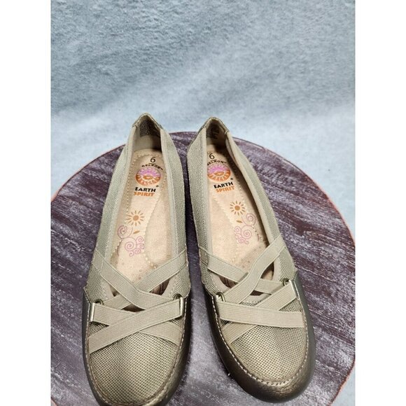 Earth Spirit Womens Slip-On Ballet Flats - Beige Size 6 - Picture 8 of 10